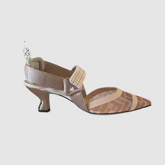 New In Box Fendi Colibri Slingback in Nude/Pink - Picture 14 of 14